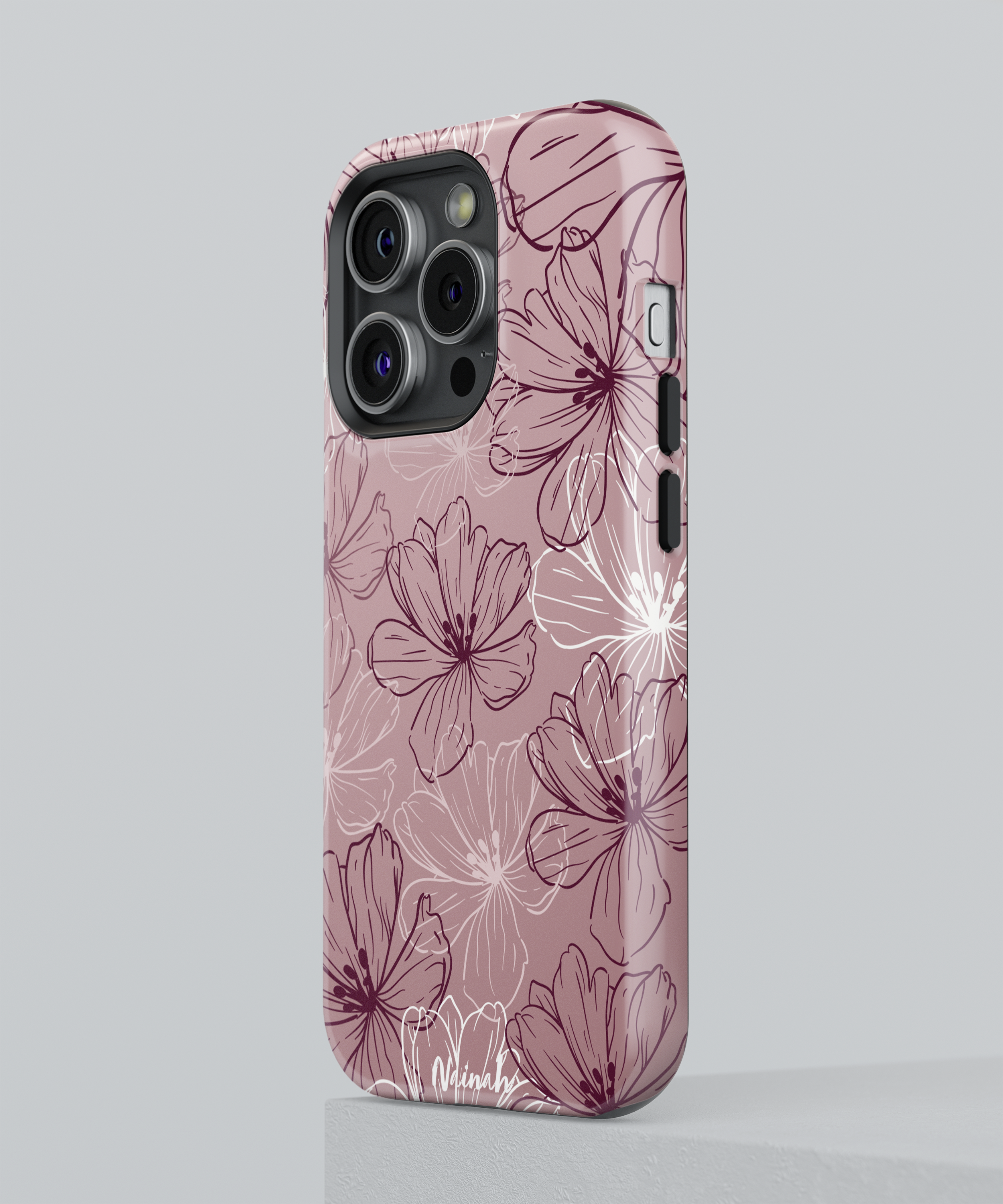 Dusty Rose Bloom Case