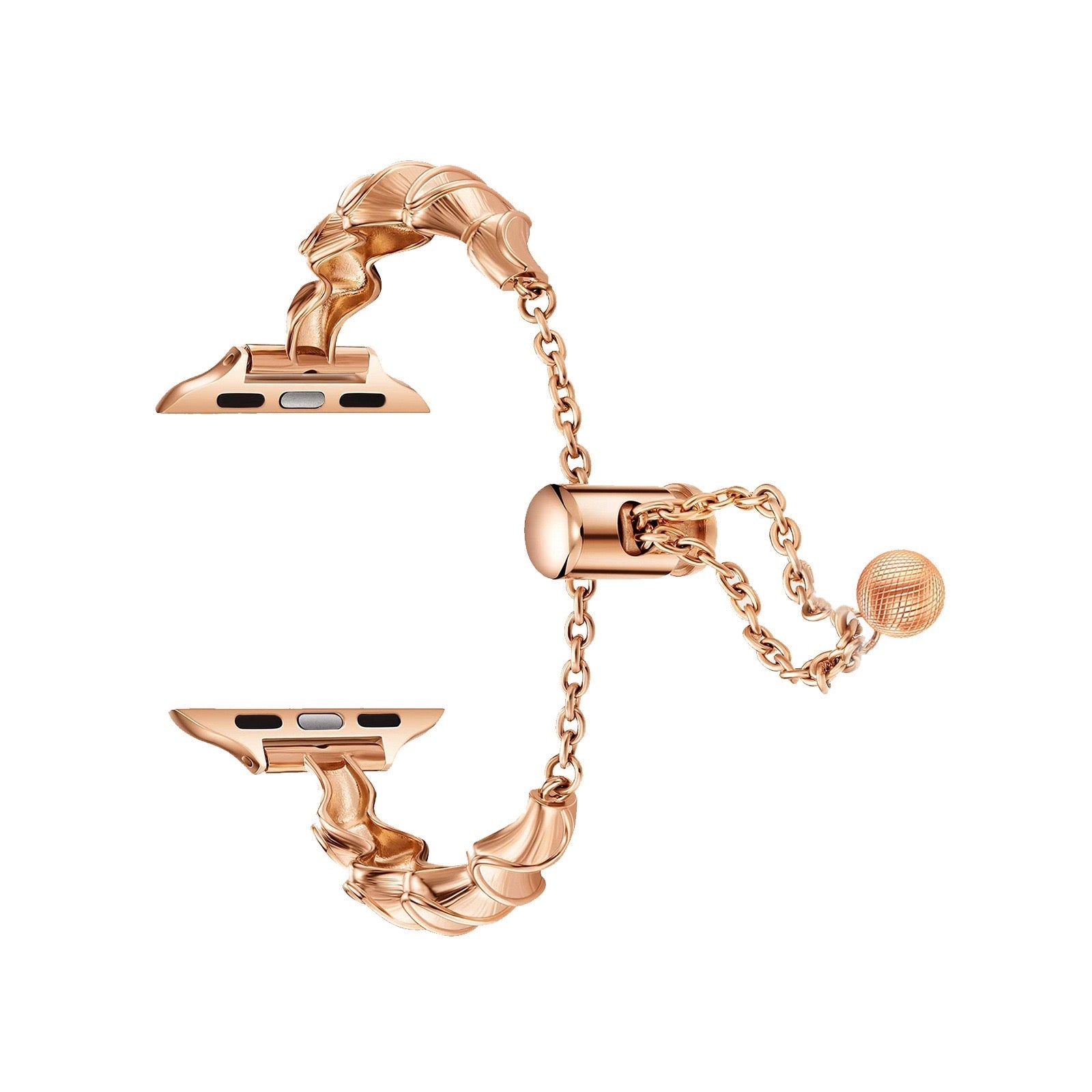 Rose Gold Wave Bracelet Watch Band